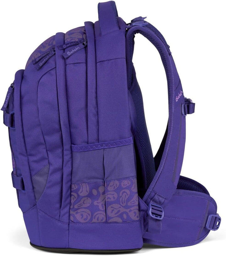 Satch Pack Schulrucksack Set 3tlg. inkl. Schlamperbox und Sportbeutel (Bright Faces), Bright Faces