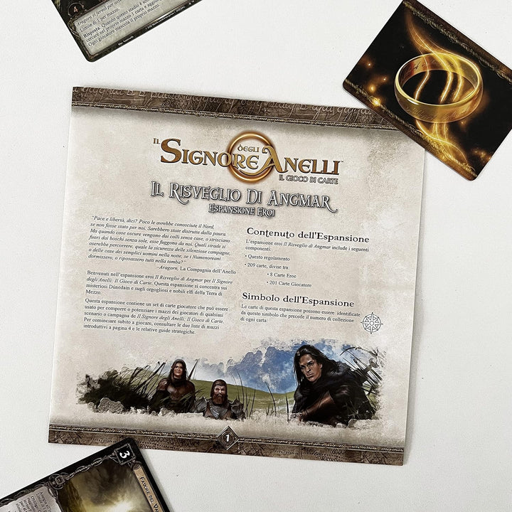 Asmodee - Der Herr der Ringe, Das Kartenspiel: Das Erwachen von Angmar, Erweiterung Helden, Italieni
