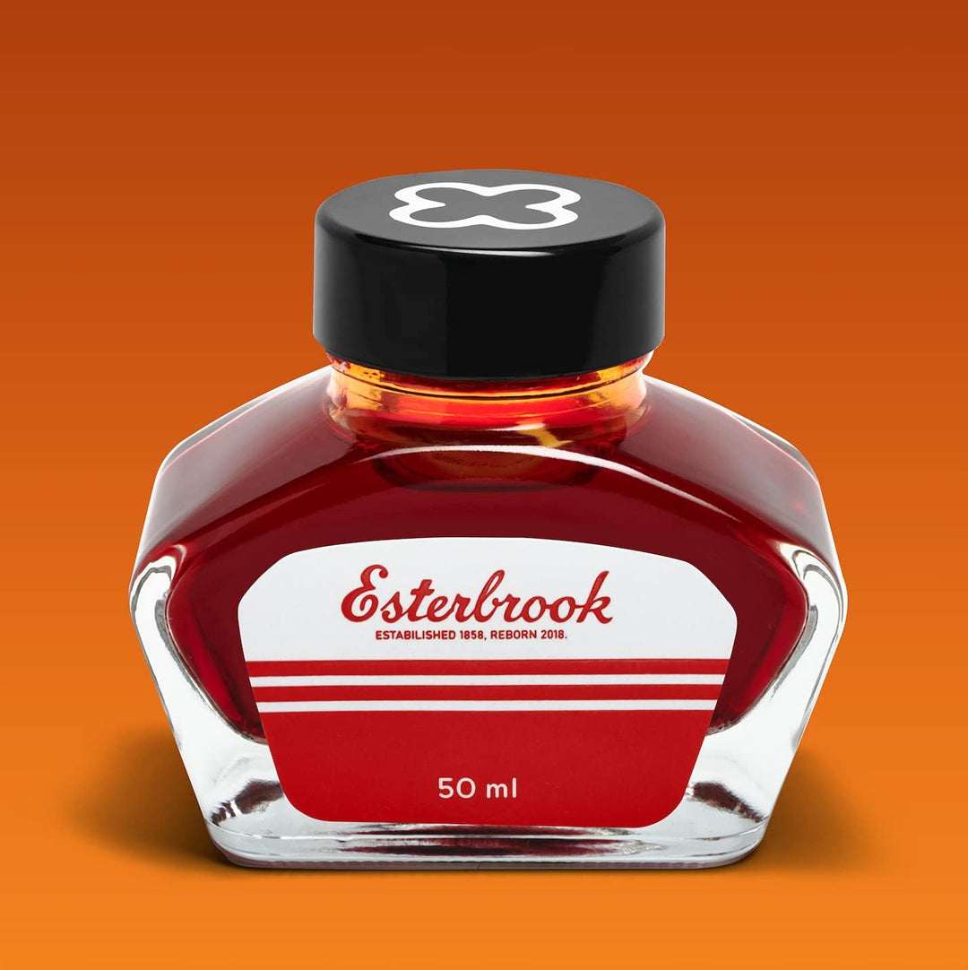 Esterbrook Tinte für Füllfederhalter in der Farbe Tangerine, im Glas, Grösse: 50 ml, EINK-TANGERINE