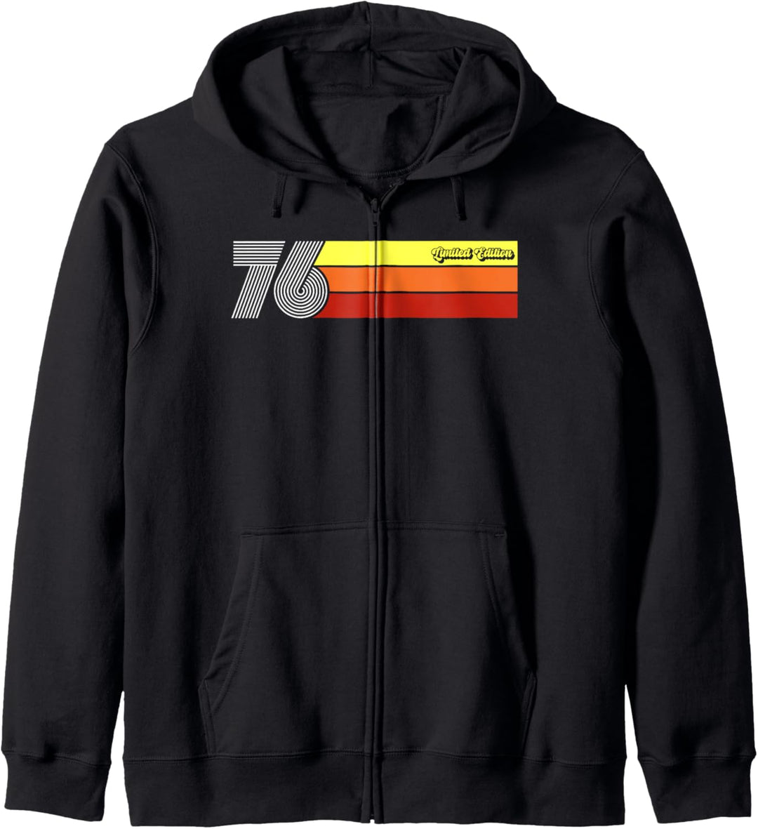 1976 Jahrgang Geburtstag Retro Vintage Herren Damen Geschenk Kapuzenjacke