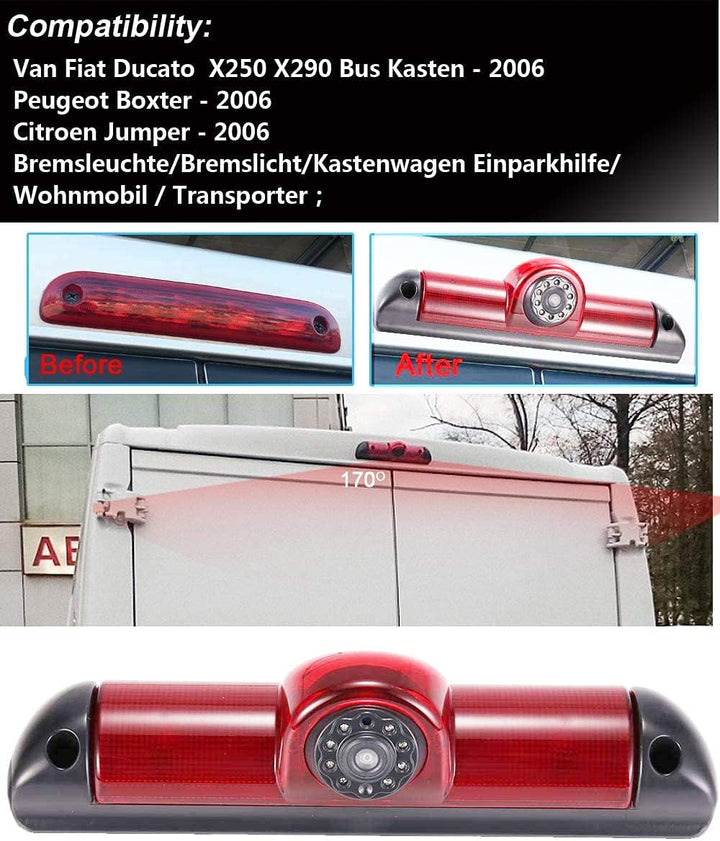 Auto Dritte Dach Top Mount Bremsleuchte Kamera Bremslicht Rückfahrkamera für Citroen Jumper/FIAT DUC