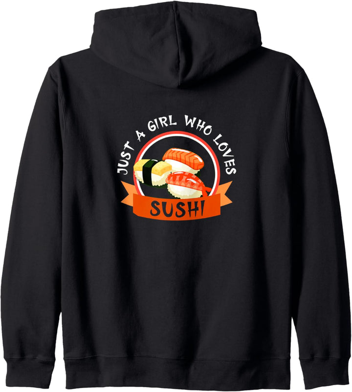 Just A Girl Who Loves Sushi Kawaii Japanisches Essen Japan Kapuzenjacke