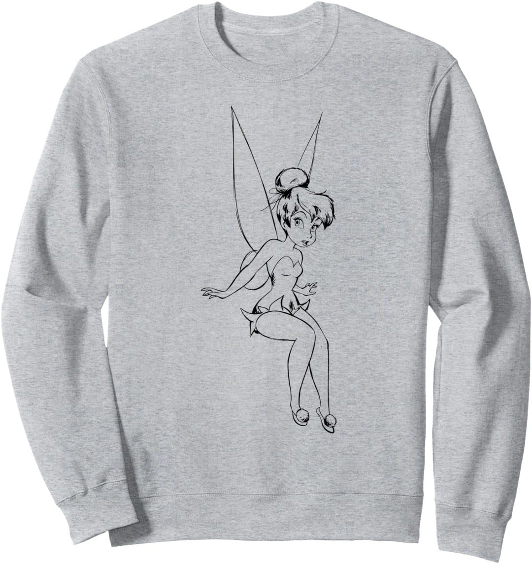 Disney Peter Pan Tinkerbell Surprised Sketch Sweatshirt