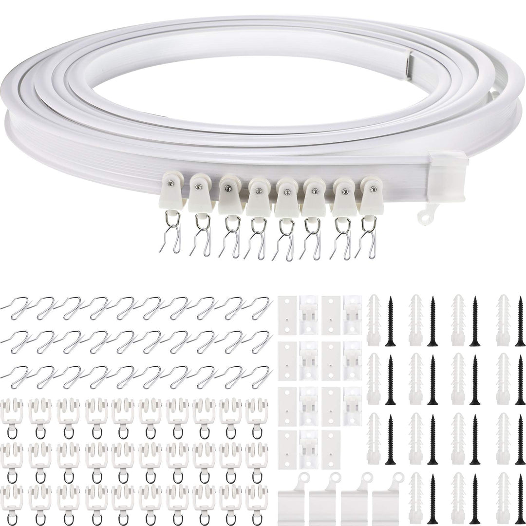 5 Meter Biegbare Decke Gebogen Vorhangschiene Flexible Decken Vorhanghalterung Weich Fenster Gebogen