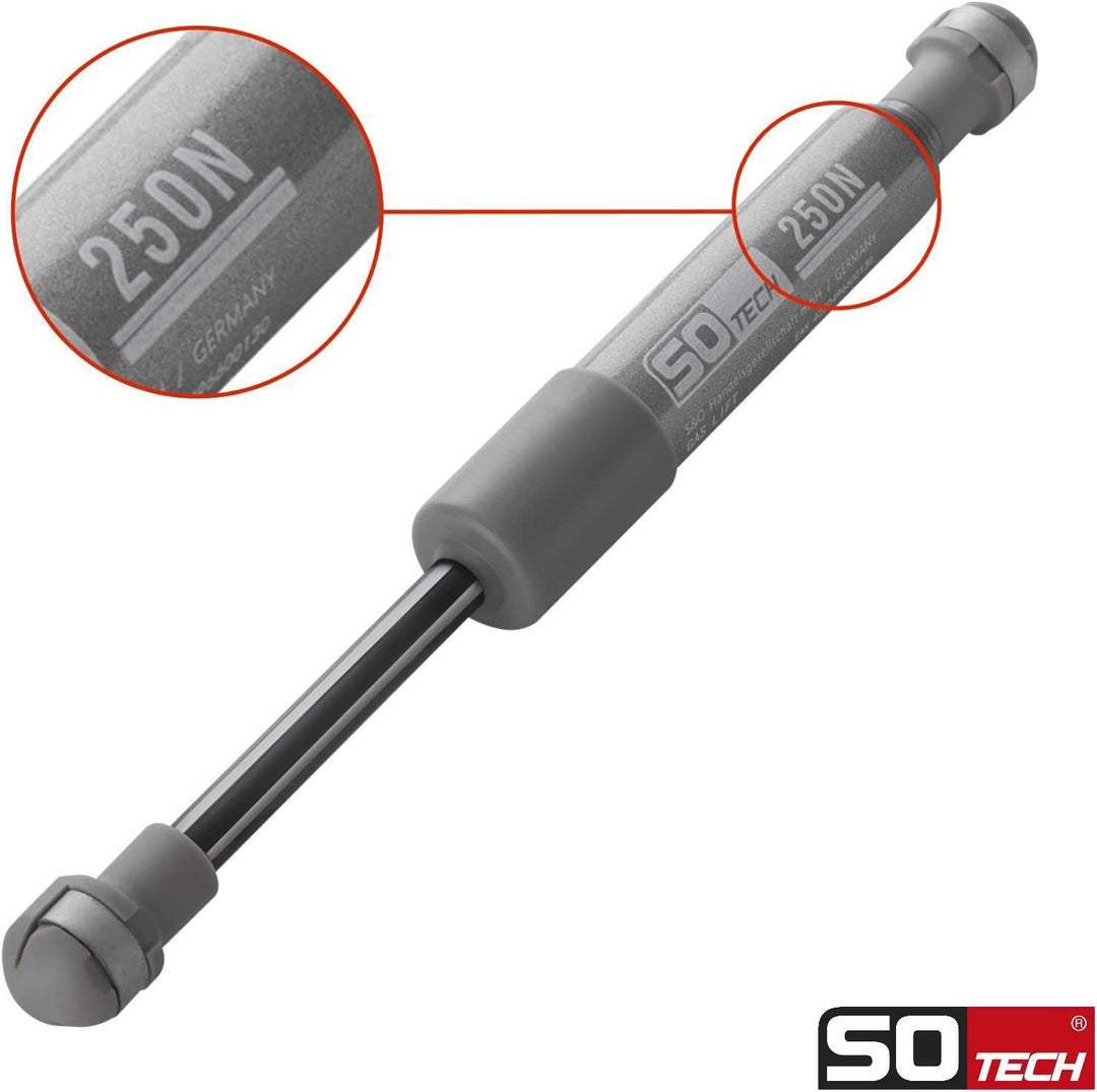 2 Stück Gasdruckdämpfer 250 N Kompressionsfedern Ersatzteil für KESSEBÖHMER Lift-o-Mat von SOTECH, 2