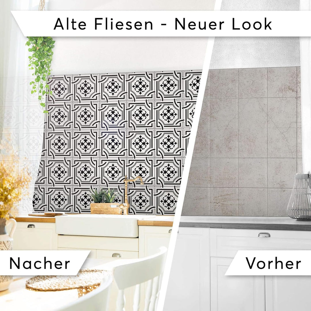 CREATISTO Klebefliesen Stickerfliesen Fliesenfolie - Klebefolie Aufkleber für Fliesen I Klebefliesen