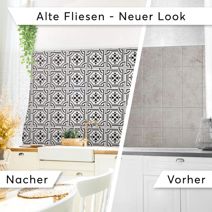 CREATISTO Klebefliesen Stickerfliesen Fliesenfolie - Hochwertige Sticker Aufkleber für Wandfliesen I