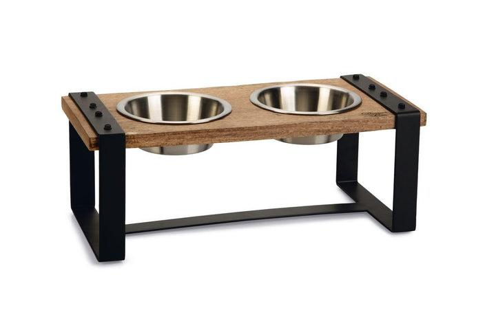 Beeztees K&Bz Hundegeschirr, Holz, Karint, 56 x 28 x 18 cm, 2 x 1300 ml, Braun, 2000 g 56 x 28 x 18
