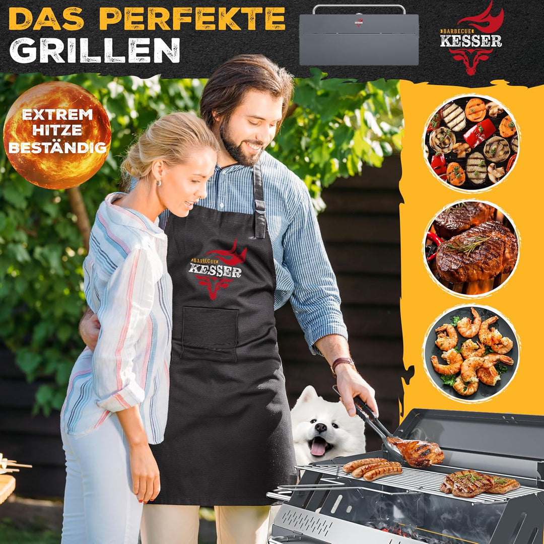 KESSER® Klappgrill tragbarer Camping Grill mit Gestell | Holzkohlegrill aus pulverbeschichtetem Stah