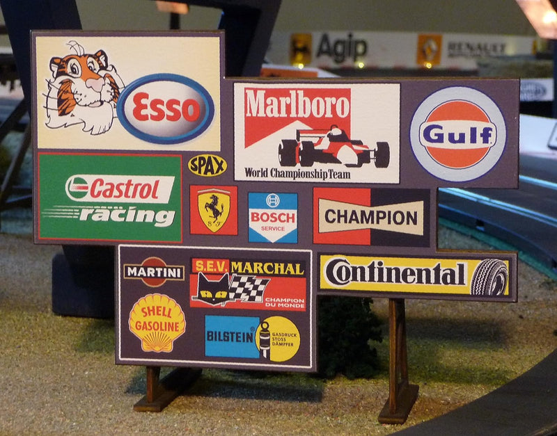 Slotcar WERBETAFEL Maxi in 1:32 für Carrera UNIVERSAL / DIGITAL TOP DEKO