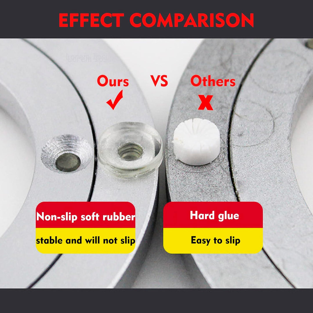 Drehtellerlager aus Aluminiumlegierung, strapazierfähig, schwenkbar, Lazy Susan, Drehteller, runder