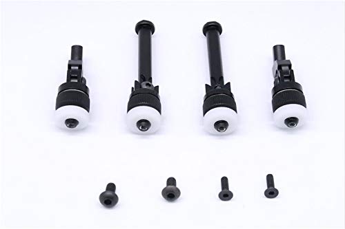 GPM HPI Sport 3 Flux Tuning Teile Aluminium Front+Rear Magnet Body Mount for Porsche - 1 Set Black