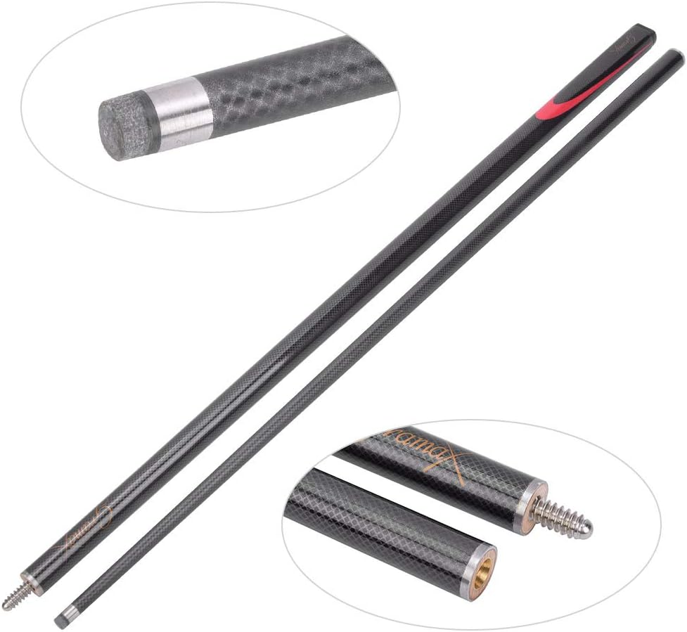 VGEBY Billard-Pool-Queues, Carbon Professionelle, Snooker-Queues, Tragbare Stick Rod für Professione