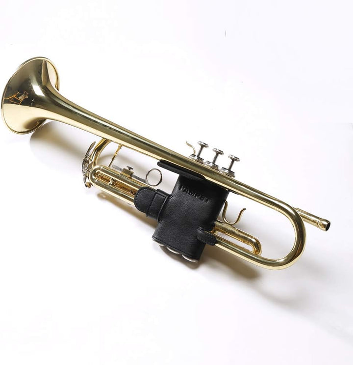 Pampet Gerader Dämpfer für Trompete, direkte Dämpfung Ventilschutz aus Leder für Trompeten. Trumpet