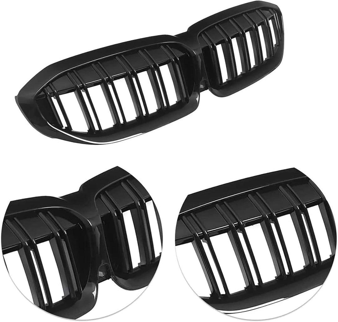 G20 G21 Nieren Schwarz,Kühlergrille passend für BMW 3er G20 G21 2019-2022 Schwarz Glanz G20 G21 Gril