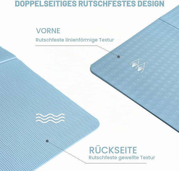 Good Nite Faltbare Yogamatte, rutschfest, tragbar, Fitnessmatte, faltbar, leicht, Gymnastikmatte, Pi