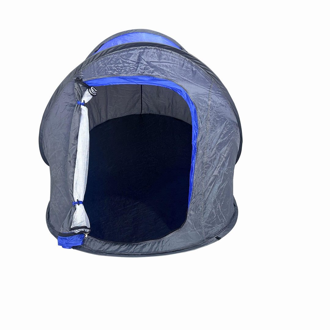 Pop Up Wurfzelt für 2 Personen blau grün Outdoor Campingzelt Trekking Festival, Blau