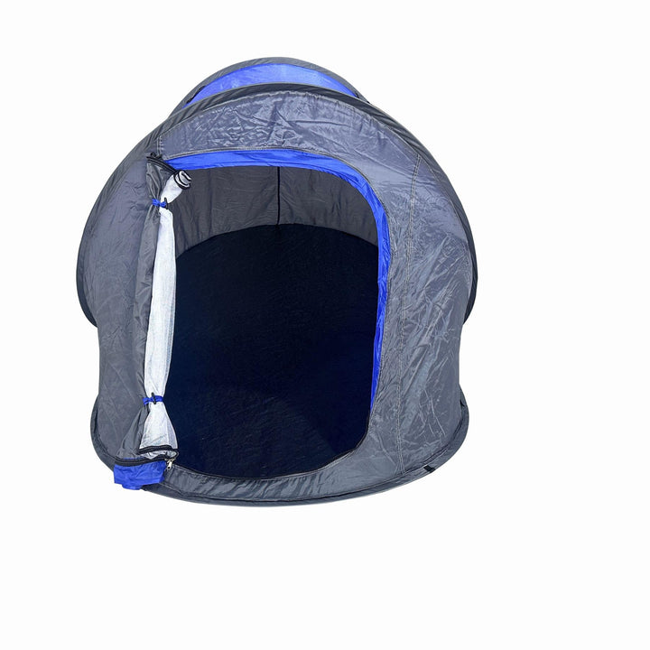 Pop Up Wurfzelt für 2 Personen blau grün Outdoor Campingzelt Trekking Festival, Blau