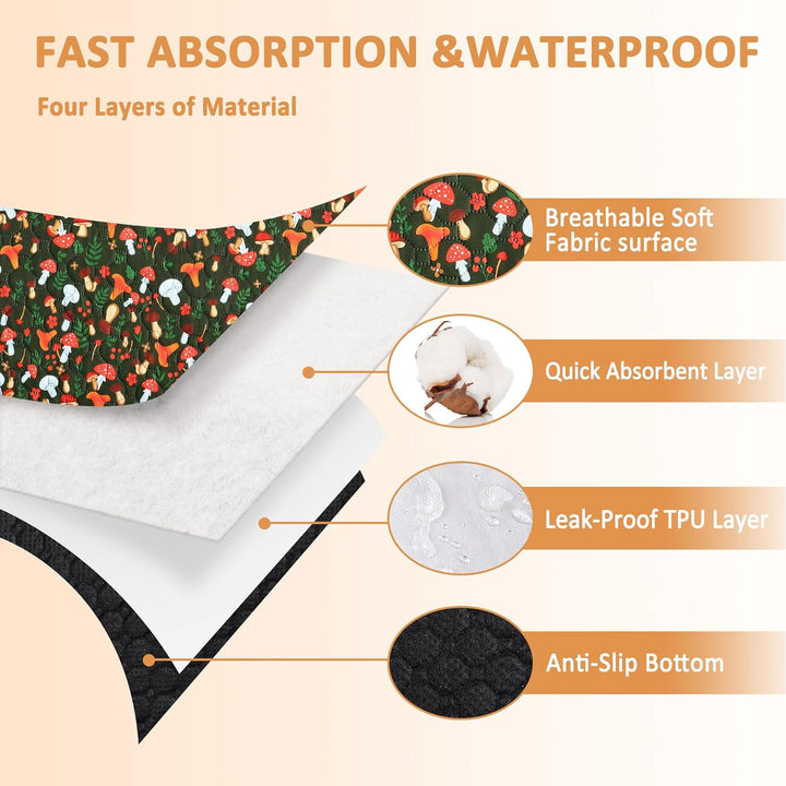 2 Stück PIPI Pads für Meerschweinchen, Super Saugfähig Kleintier Pee Pads, Wasserdichte Pipipads für