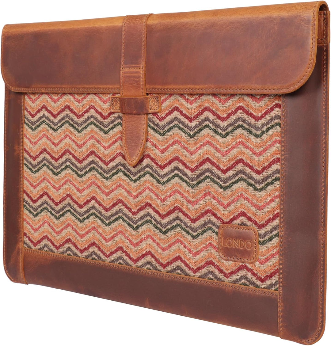 Londo Echtleder Tasche, Hülle für MacBook Pro – 13,3 & 13 Zoll und iPad Pro 12.9 Zoll Kompatibel mit