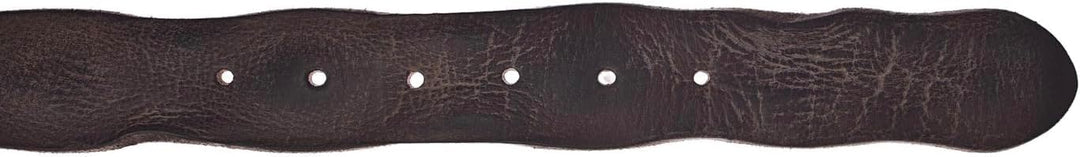 VANZETTI Herren Ledergürtel Made in Germany dunkelbraun 110