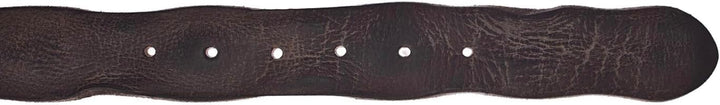 VANZETTI Herren Ledergürtel Made in Germany dunkelbraun 110