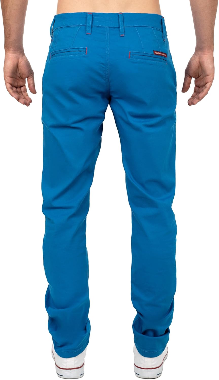 Cipo & Baxx Herren Stoffhose – Slim Fit & Regular Fit | Stretch Baumwoll-Mix | Atmungsaktiv & Bequem