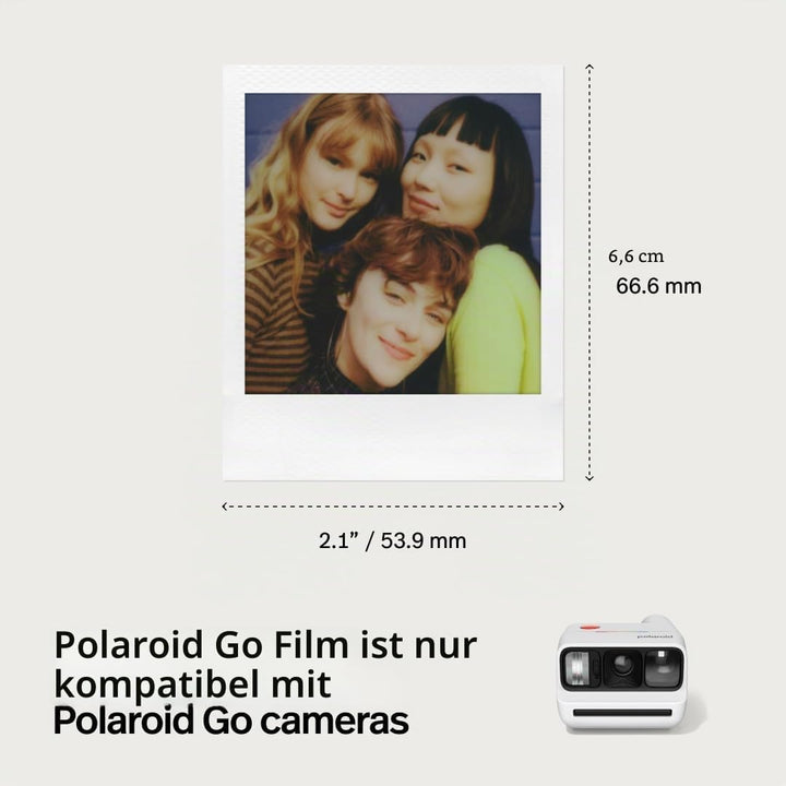 Polaroid Farbfilm für Go - Doppelpack - Schwarzer Rahmen, 16 Filme Farbe 16 Filme, Farbe 16 Filme