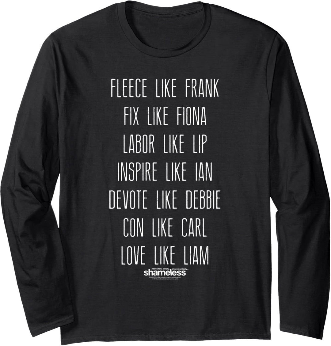Shameless Family Fued Langarmshirt