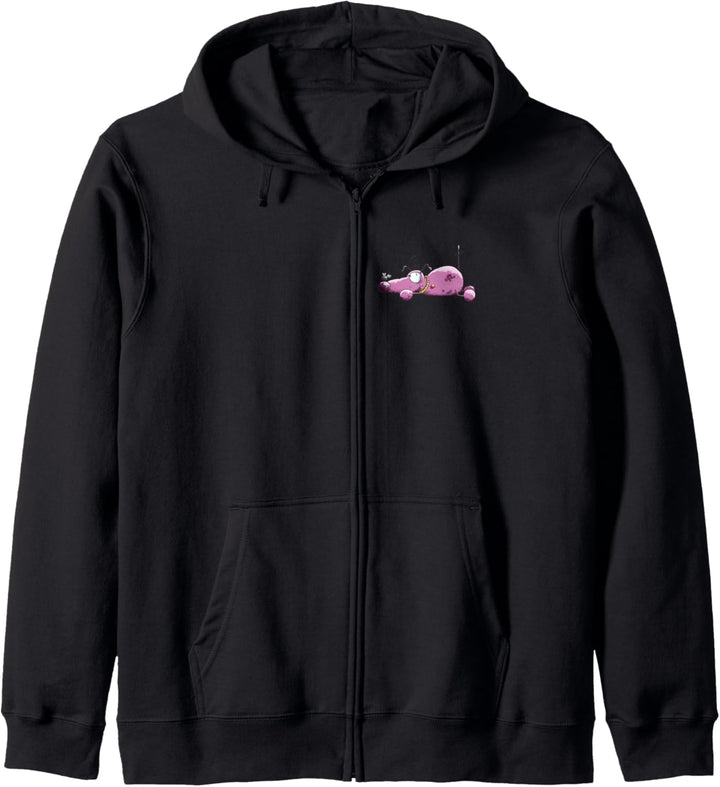 Cooler Pinker Hund I Fun Hunde Comic für Hundefreunde Kapuzenjacke