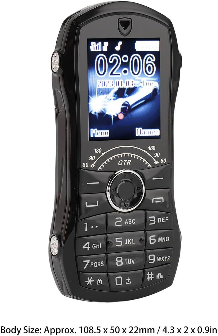 Annadue Mobiltelefon in Sportwagenform, Stilvolles Mobiltelefon in Autoform mit Klarem Klang, 1,8 Zo