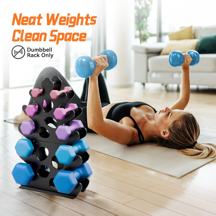 3-stufiges/4-stufiges/5-stufiges Hantelregal, Gewichtsständer für das Home Gym, Halteständer für Fre