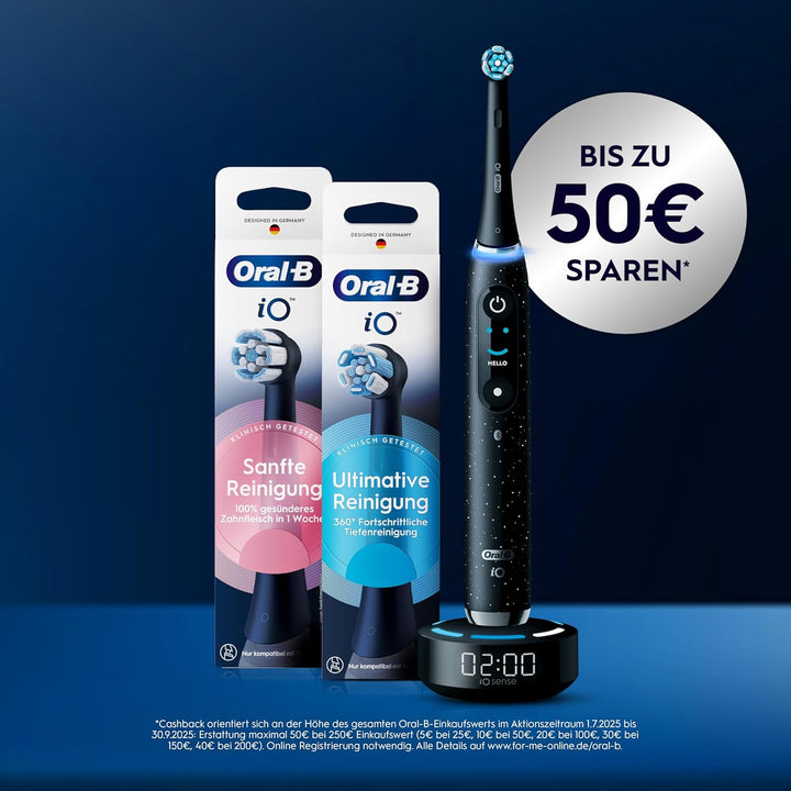 Oral-B iO Series 6 Plus Sensitive Edition Elektrische Zahnbürste/Electric Toothbrush, PLUS 3 Aufstec