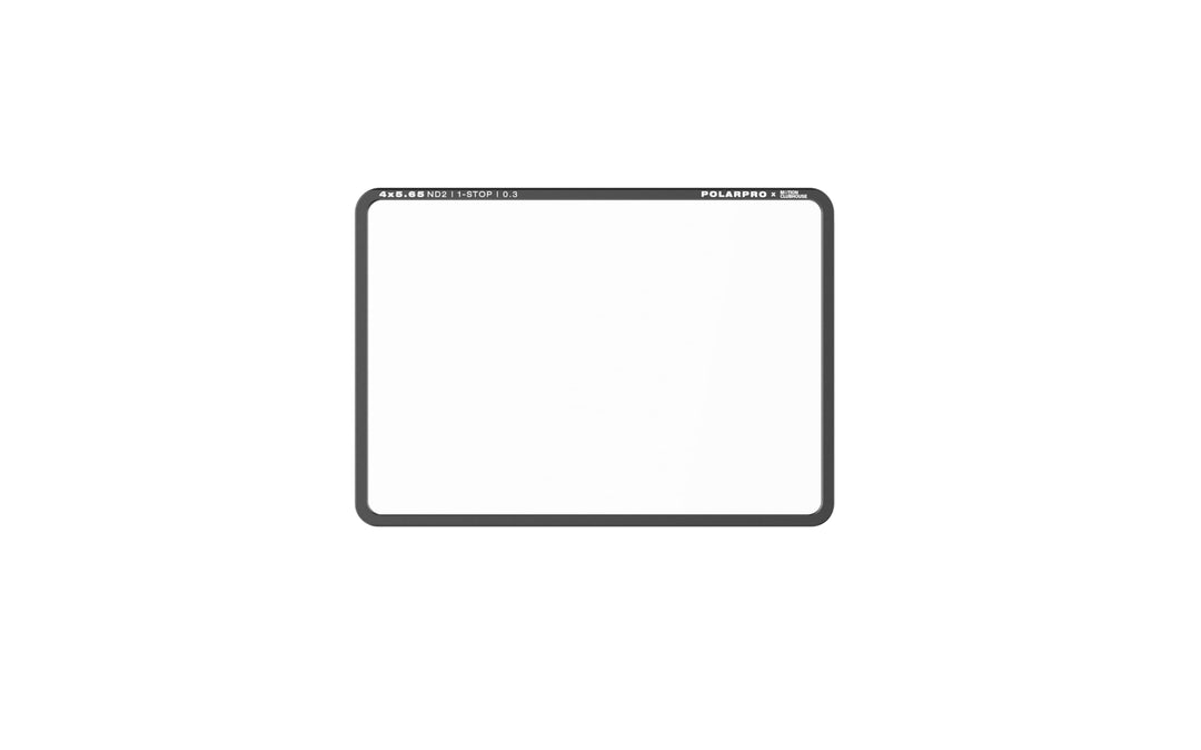 PolarPro - ND2-4x5.65 Filter - 1-Stop Neutraldichte - Aluminiumrahmen - 100% sichtbare Filterätzunge