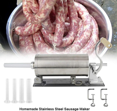 Wurstfüller manuell 3L Küche Aluminium Manuell Wurstfüllmaschine Wurstspritze Wurstpresse Edelstahl