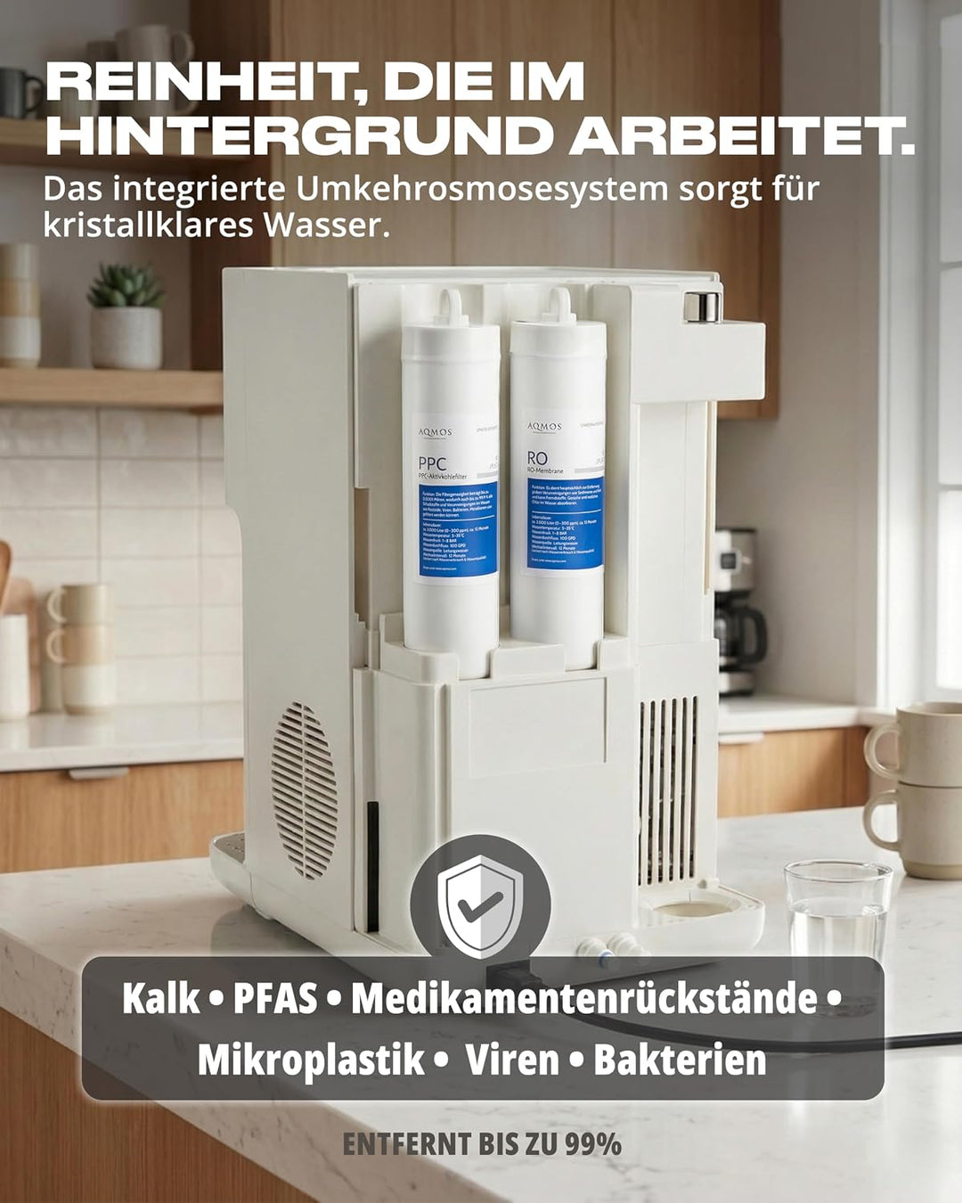 AQMOS Wasserspender Drinking (Weiss)