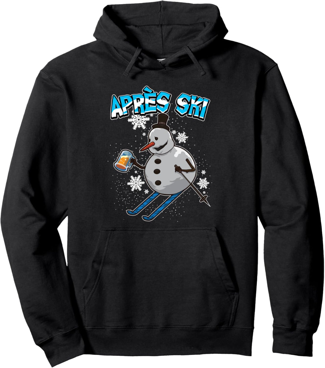 Betrunkener Schneemann - Hüttengaudi Saufen - Apres Ski Pullover Hoodie