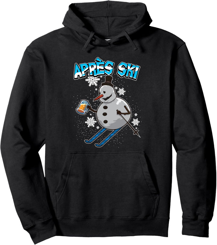 Betrunkener Schneemann - Hüttengaudi Saufen - Apres Ski Pullover Hoodie