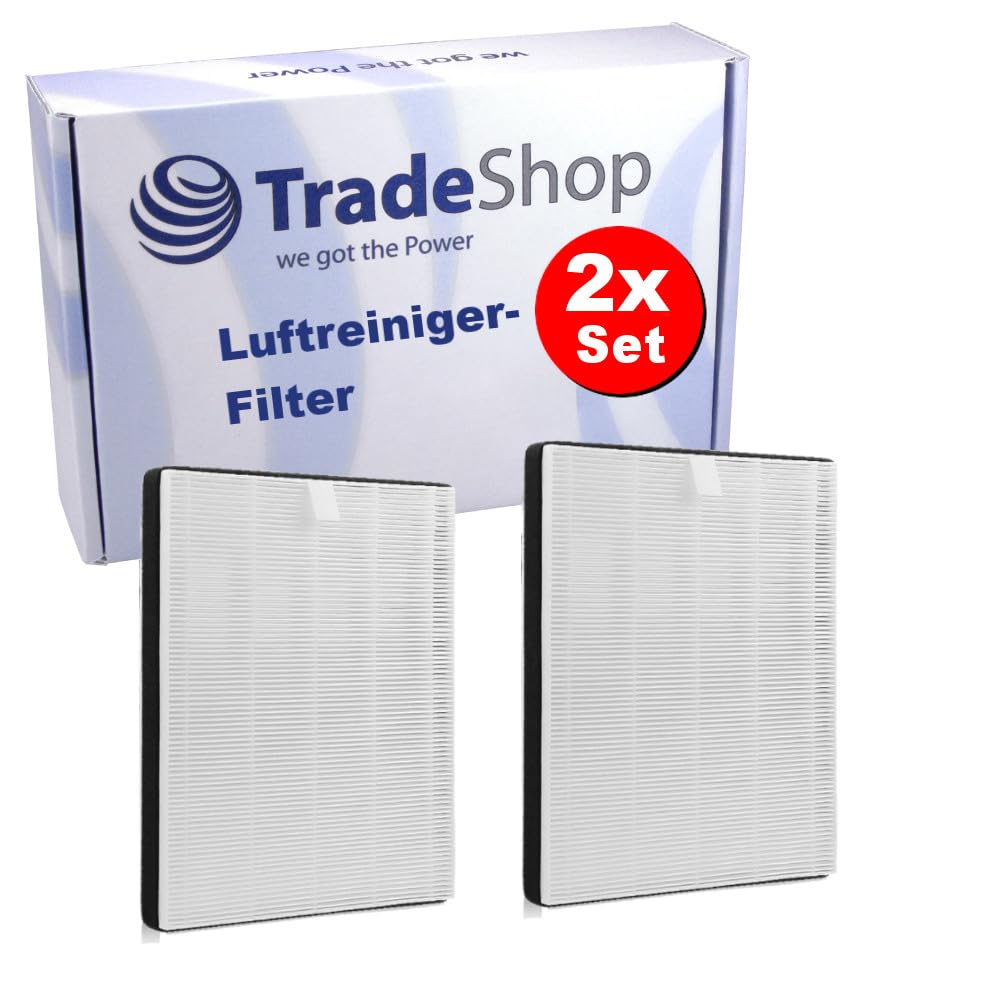 2x Trade-Shop HEPA-Filter/Luftfilter/Luftreiniger-Filter kompatibel mit Philips HU5930 HU5931 Luftwä