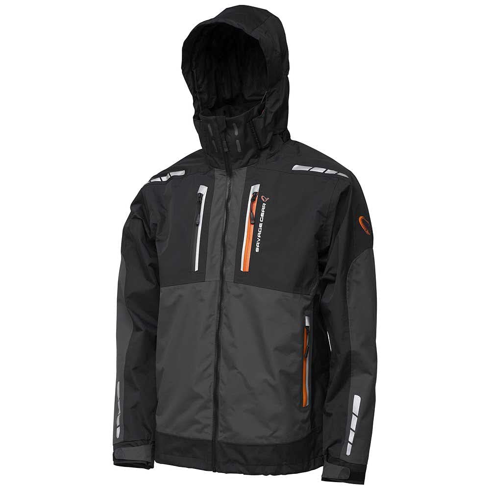 Savage Gear WP Performance Jacket Angeljacke Regenjacke XXL Schwarz, XXL Schwarz