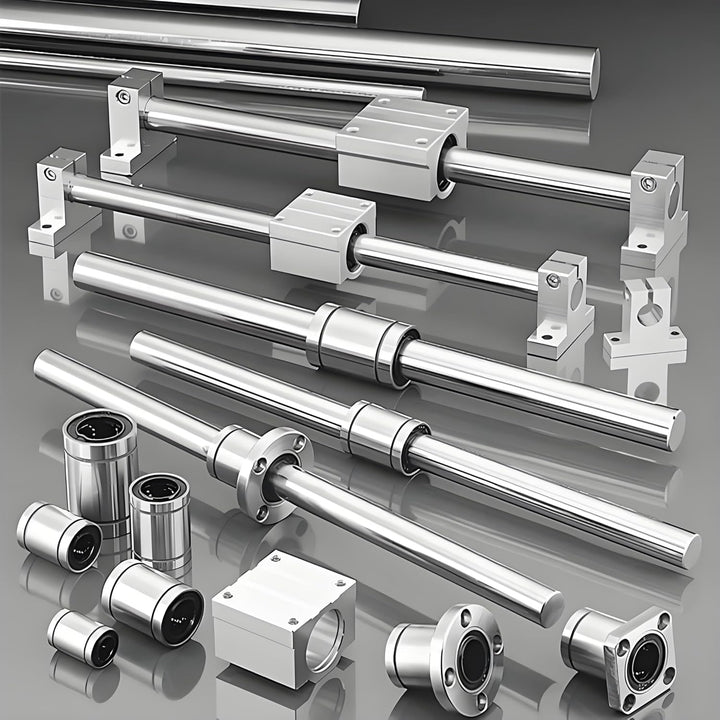 Coavoo 2 x Ø12mm x 400mm Linearwelle Linearführung Gerade Rundstange 12mm Durchmesser Horizontale Pr