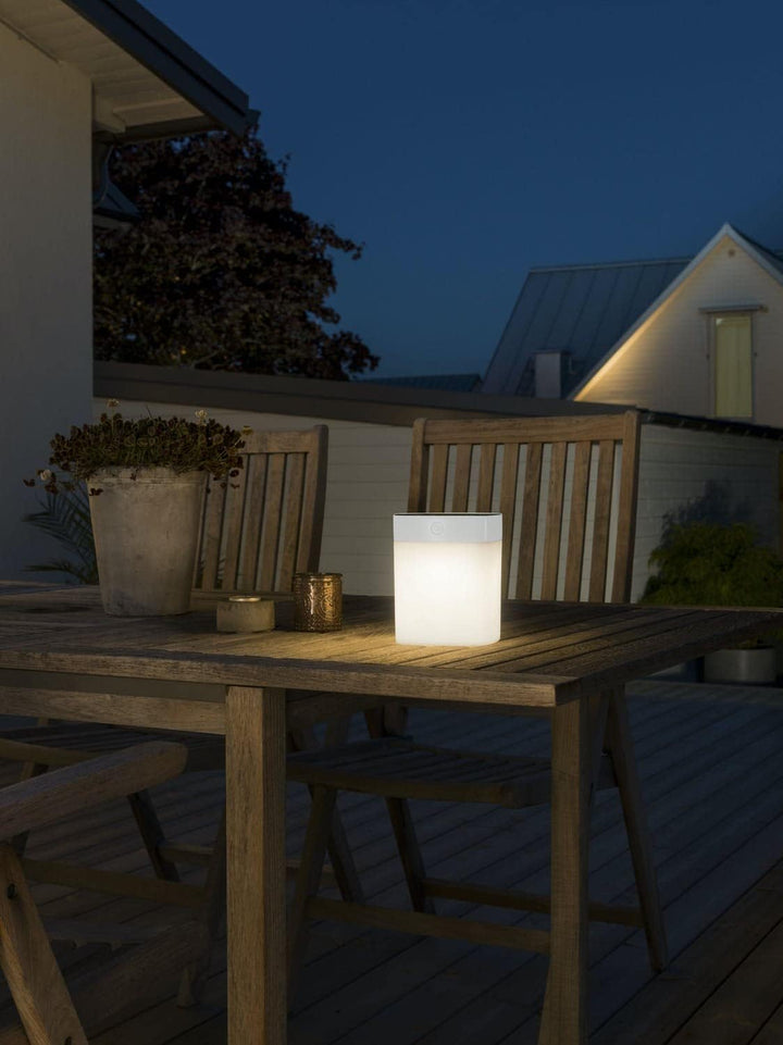 Assisi Solar Leuchte, Kunststoff, weiss, opales Acrylglas