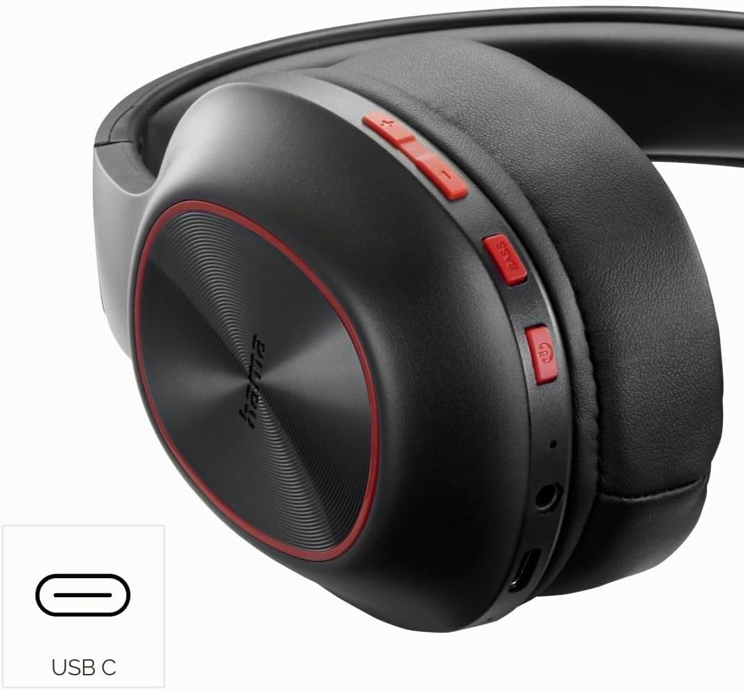 Hama Bluetooth Kopfhörer Over-Ear (Kopfhörer kabellos mit 60h Akku, mit extra Bass, Multipoint Verbi