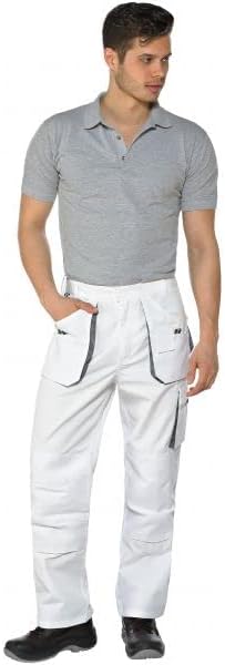 TRIUSO Power Arbeitshose Bundhose 270g/m² 25 Extra Kurz Weiss, 25 Extra Kurz Weiß