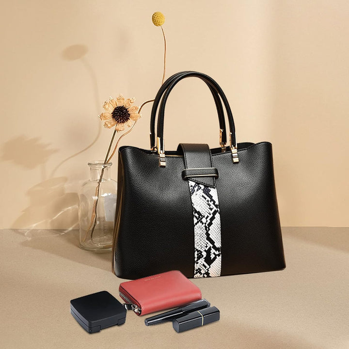 NICOLE & DORIS Frauen Tasche Designer Damen Handtasche Stilvolle Schultertasche Henkeltasche Mittelg
