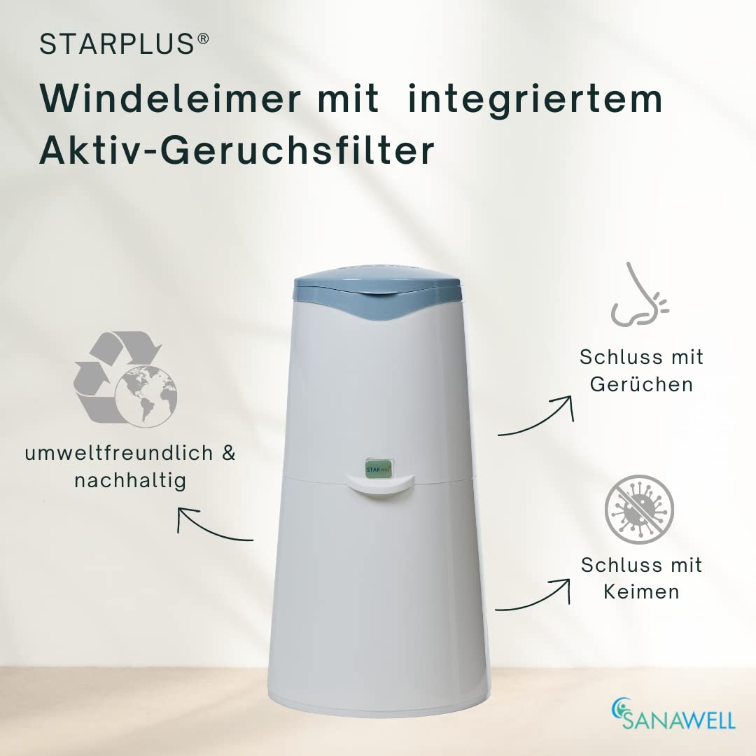 MEDOSAN Windeleimer Nachbestell-Set | 13teilig | geruchsdicht | keimfrei | Fassungsvermögen bis zu 2