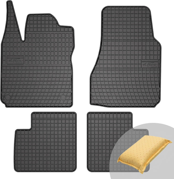 FROGUM EL Toro Gummimatten Ganzjähriges-Set von Autofussmatte Auto Fussmatten für Renault Twingo II