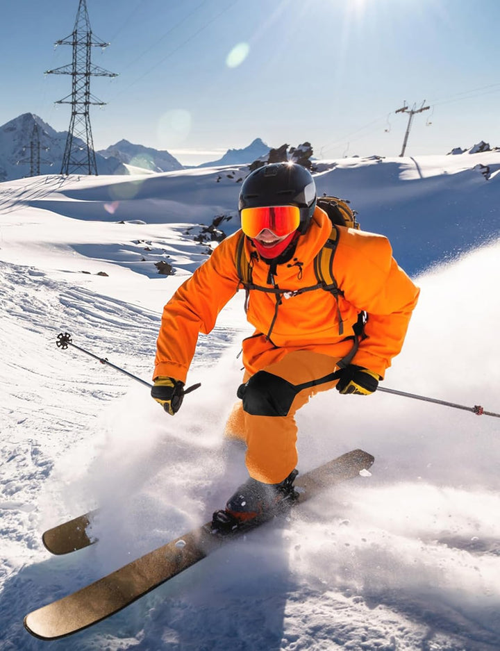 Herren Wanderhose Gefüttert Winterhose Wasserdicht Winddicht Warm Verdickte Softshellhose Outdoorhos