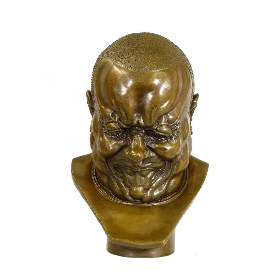 Kunst & Ambiente - Franz Xaver Messerschmidt - EIN Erzbösewicht - Charakterkopf Skulptur - Bronzefig