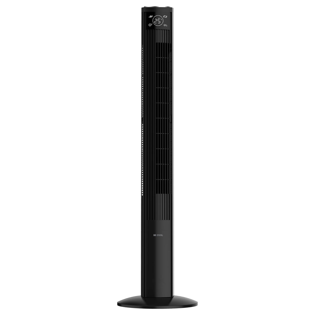 BE COOL Turm-Ventilator – Effektiver Turmventilator für Innenbereich, 3 Geschwindigkeiten, Luftreini